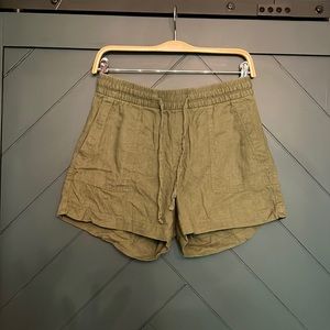 Old Navy shorts- dark green linen blend